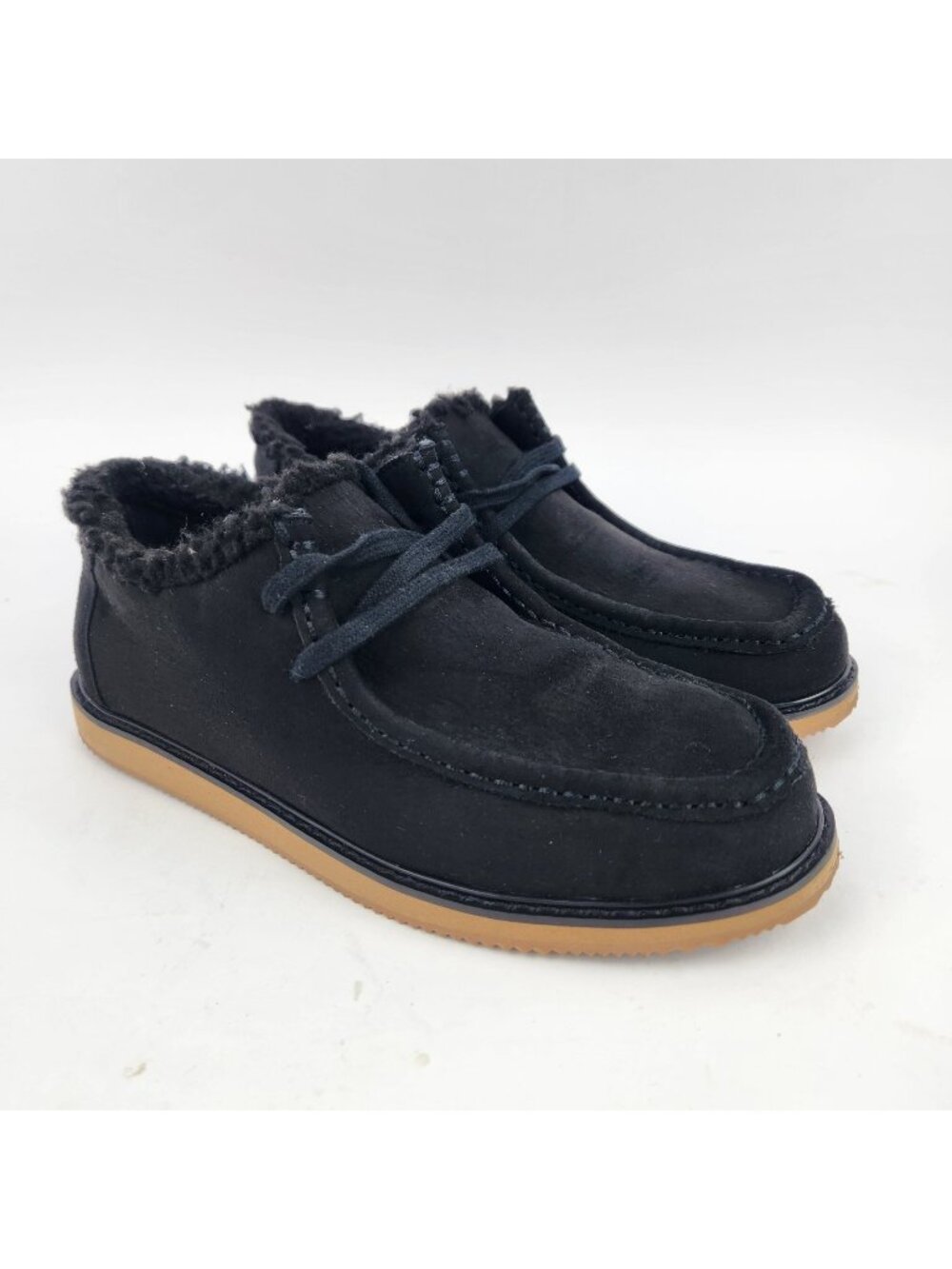 Gap Kids Black Boots Faux Suede Shoes Sz 5